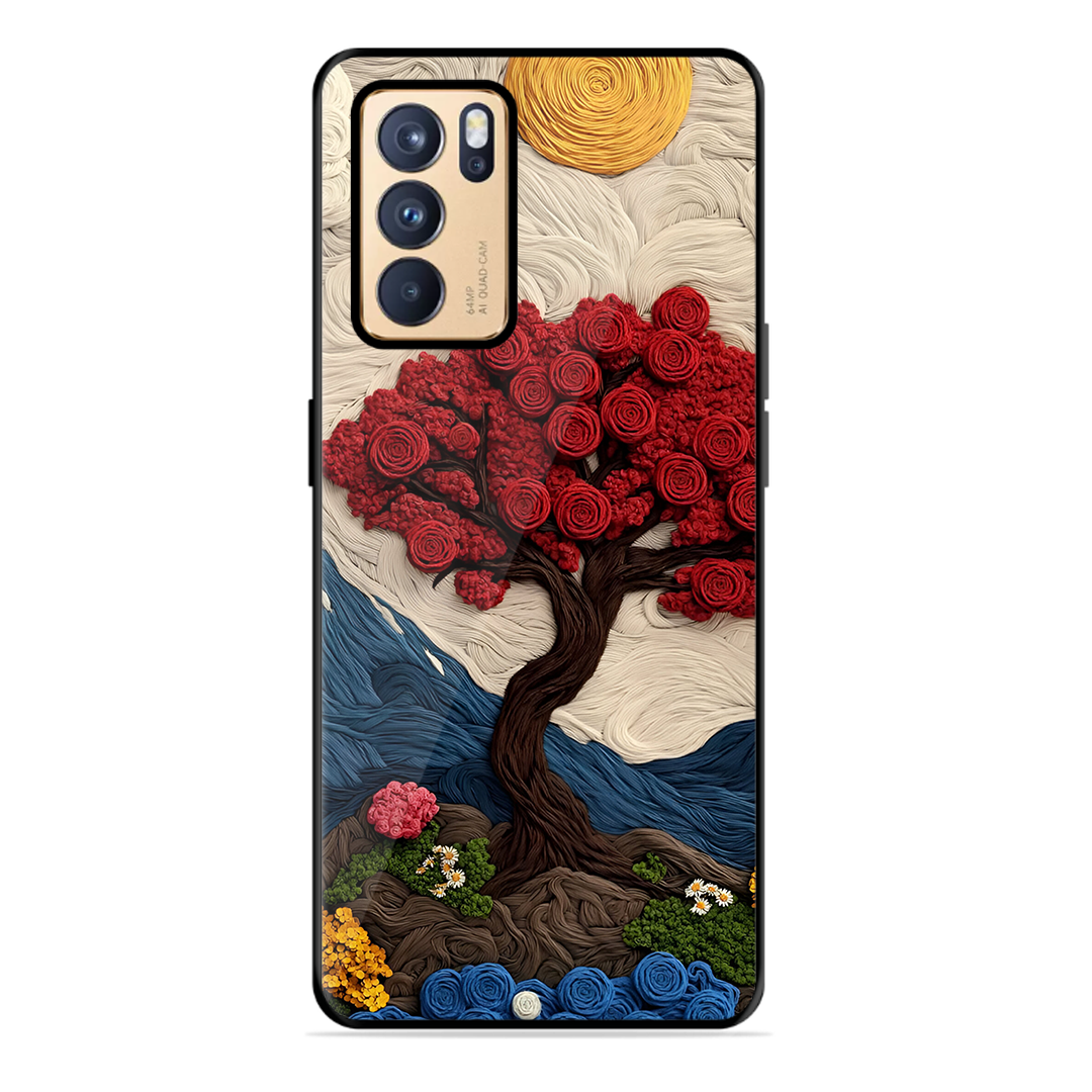 Nature Tree Printed Protective Phone Cover for Oppo Reno 6 Pro 5G