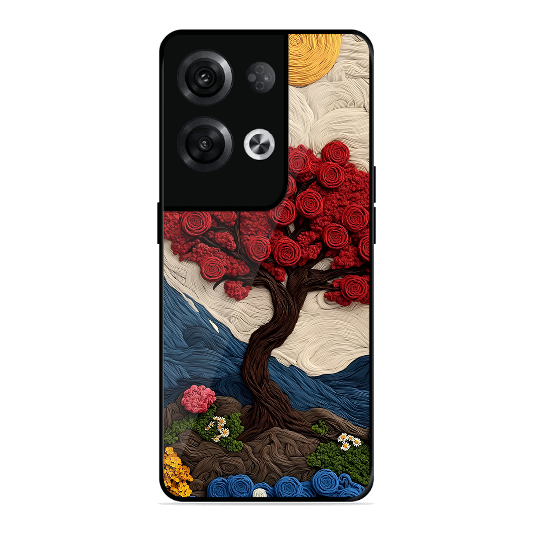 Nature Tree Printed Protective Phone Cover for Oppo Reno 8 Pro 5G