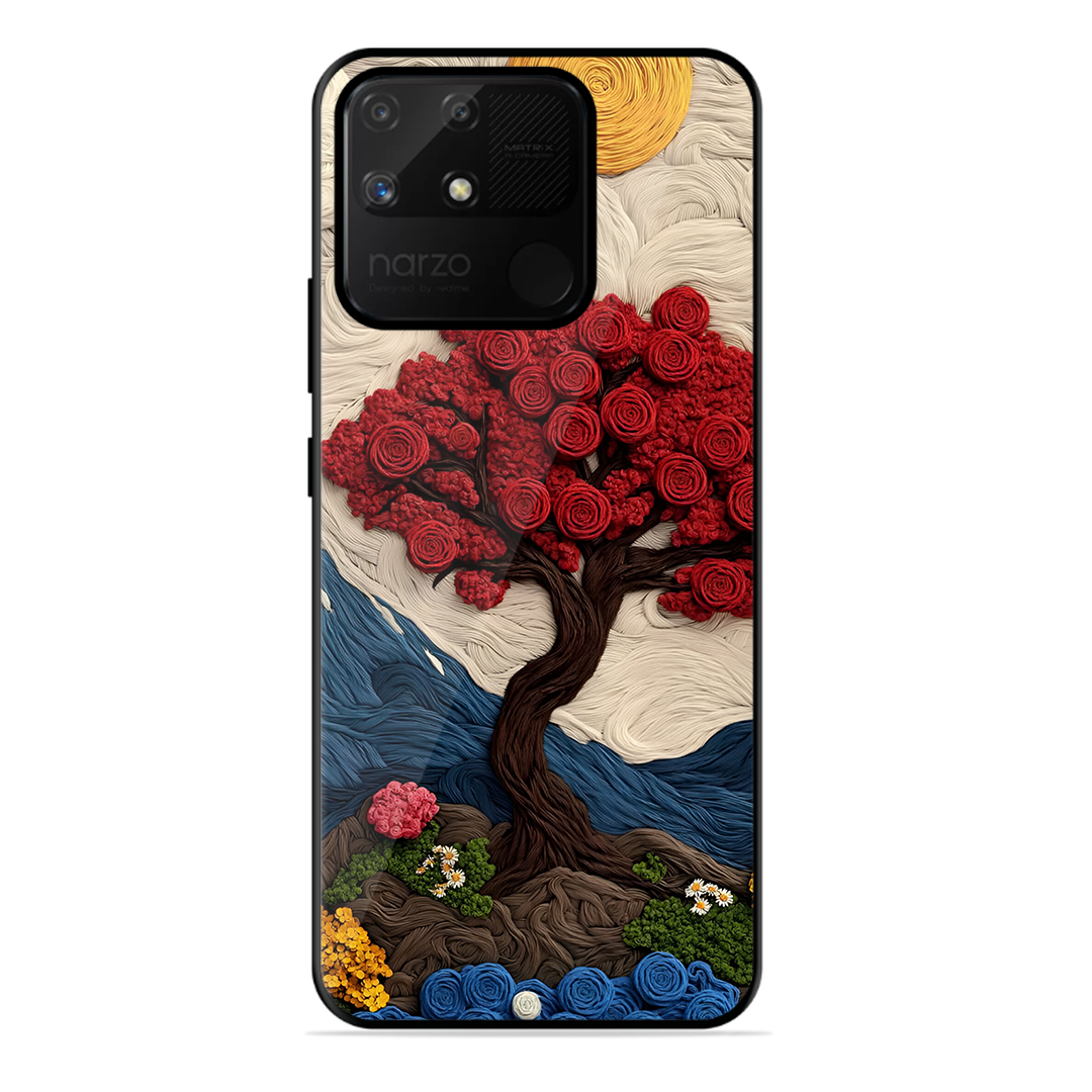 Nature Tree Printed Protective Phone Cover for Realme Narzo 50A