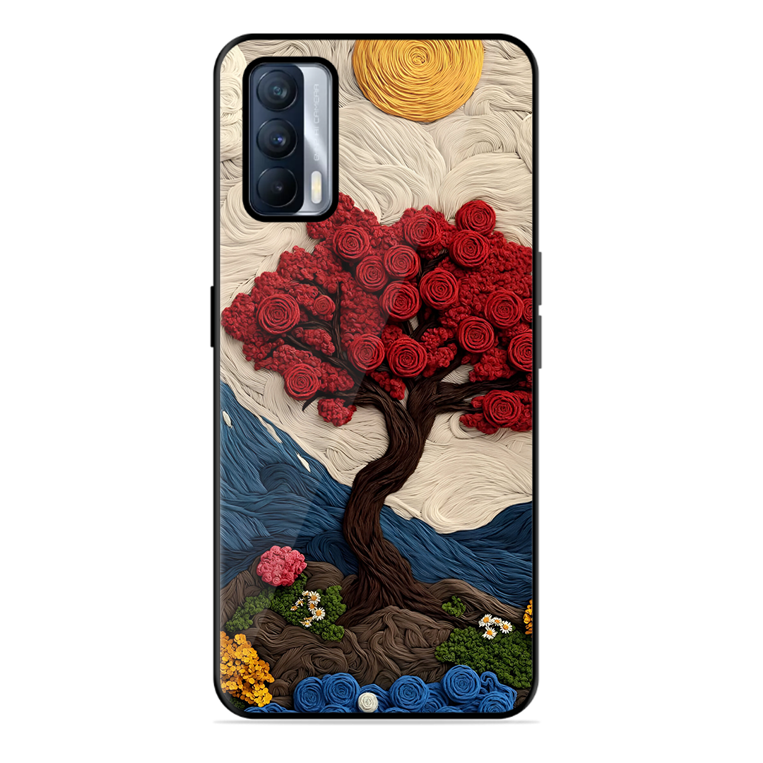 Nature Tree Printed Protective Phone Cover for Realme X7 5G