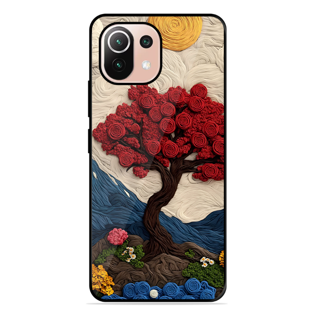 Nature Tree Printed Protective Phone Cover for Xiaomi Mi 11 Lite