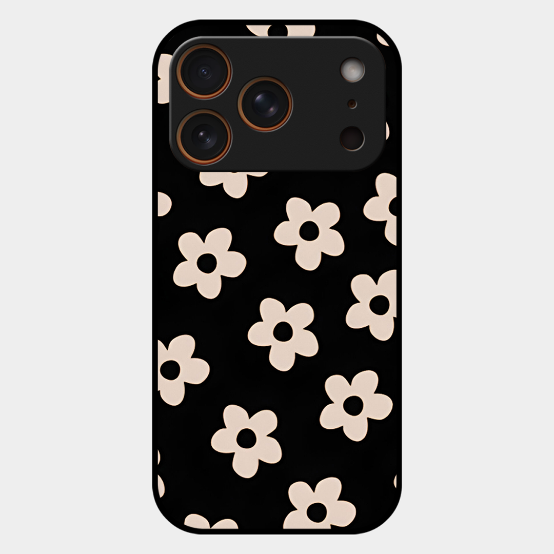 White Flower Printed Protective Phone Cover for iPhone 17 Pro