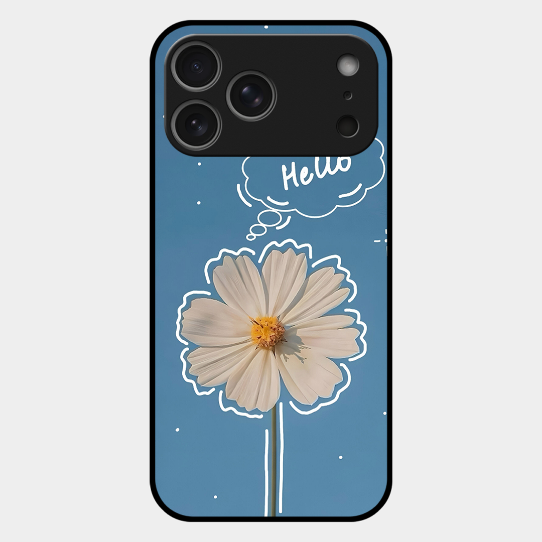Hello Flower Printed Protective Phone Cover for iPhone 17 Pro Max