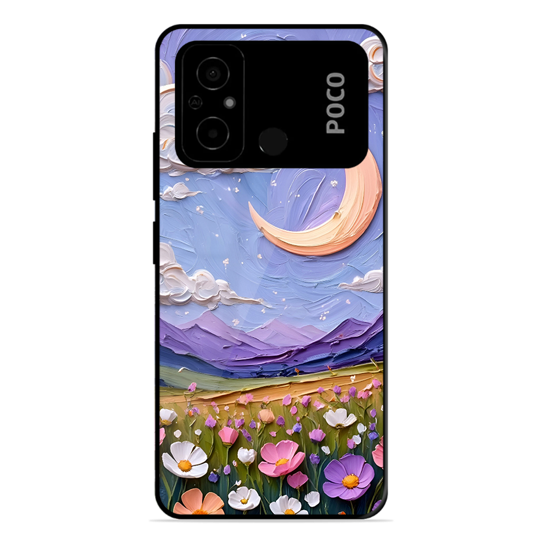 Beauty In Floral Printed Protective Phone Cover forPoco C55