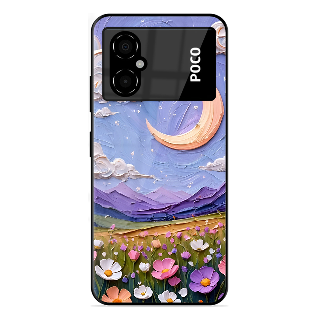 Beauty In Floral Printed Protective Phone Cover forPoco M4 5G