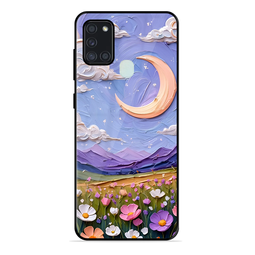 Beauty In Floral Printed Protective Phone Cover forSamsung Galaxy A21S