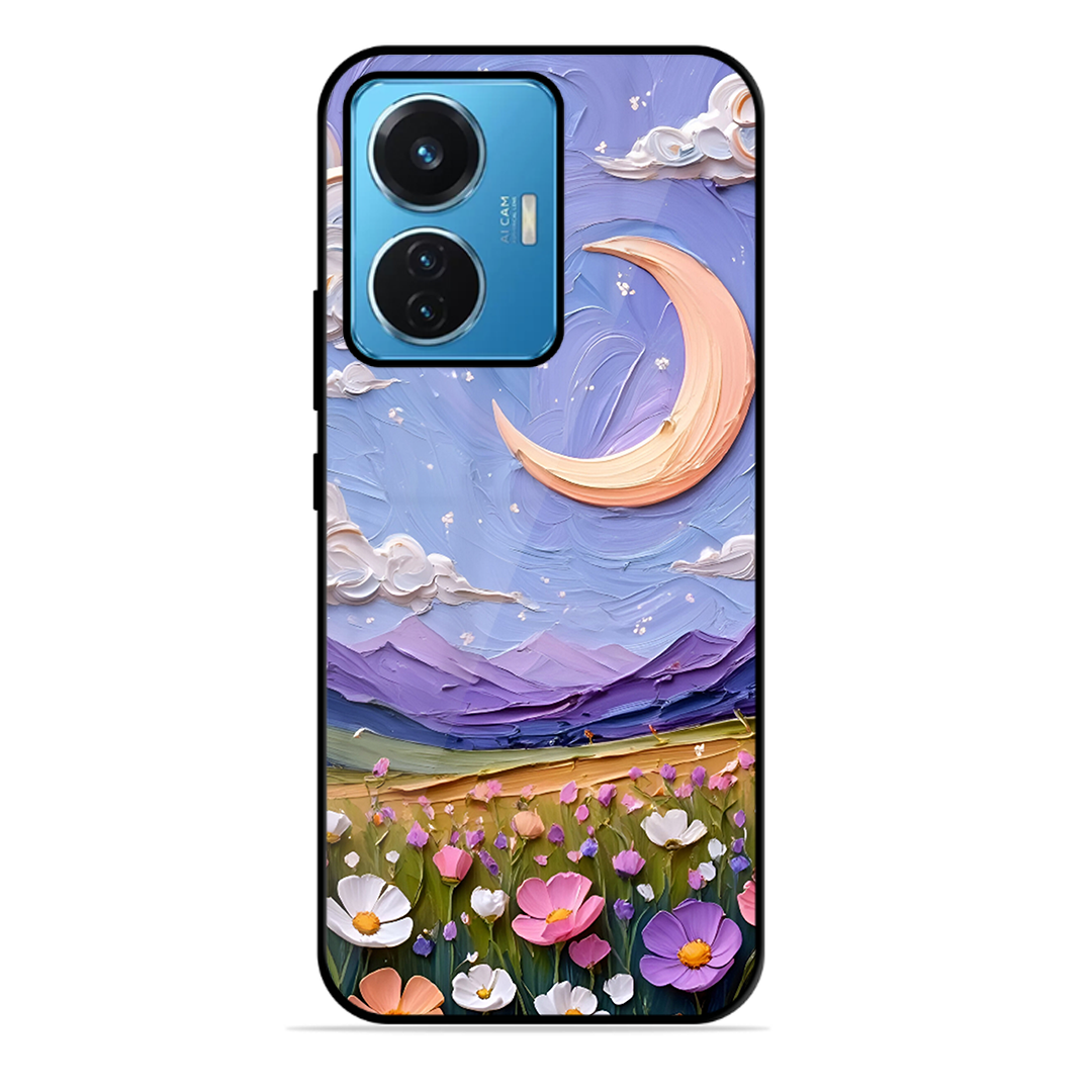 Beauty In Floral Printed Protective Phone Cover forVivo T1 44W