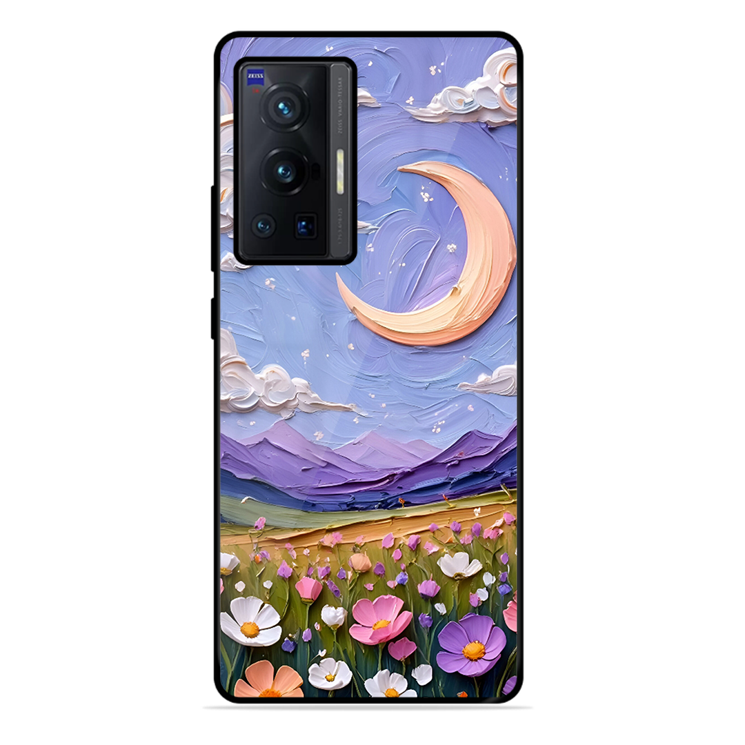 Beauty In Floral Printed Protective Phone Cover forVivo X70 Pro 5G