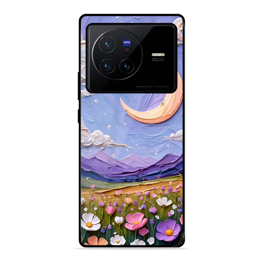 Beauty In Floral Printed Protective Phone Cover forVivo X80