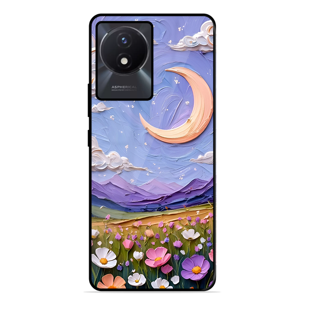 Beauty In Floral Printed Protective Phone Cover forVivo Y02T