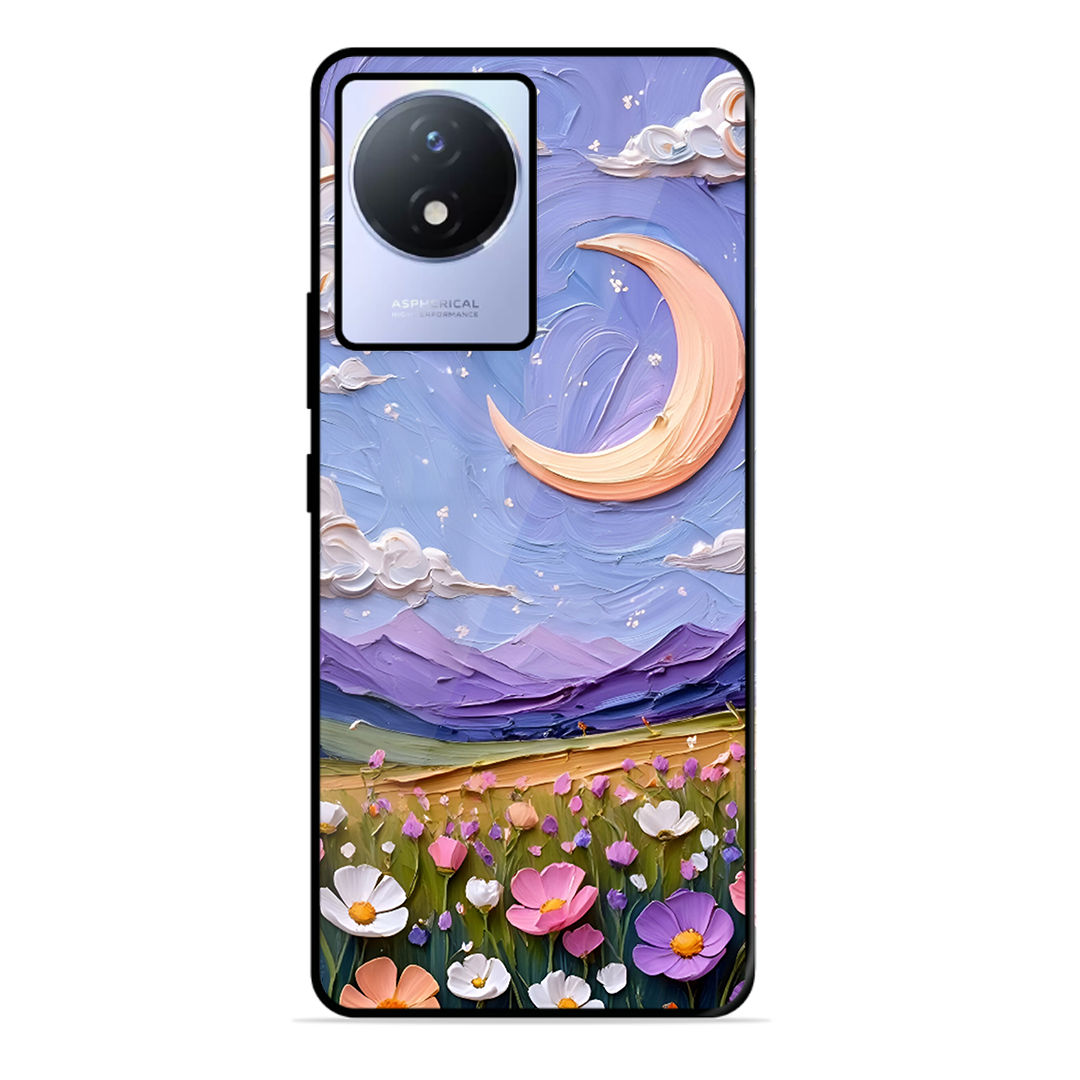 Beauty In Floral Printed Protective Phone Cover forVivo Y02