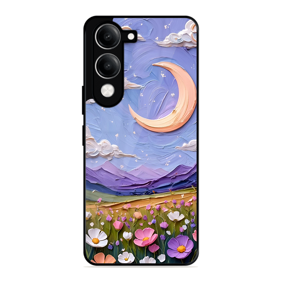 Beauty In Floral Printed Protective Phone Cover forVivo Y19E