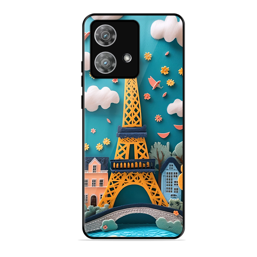 Eiffel Tower Printed Protective Phone Cover forMotorola Moto Edge 40 Neo