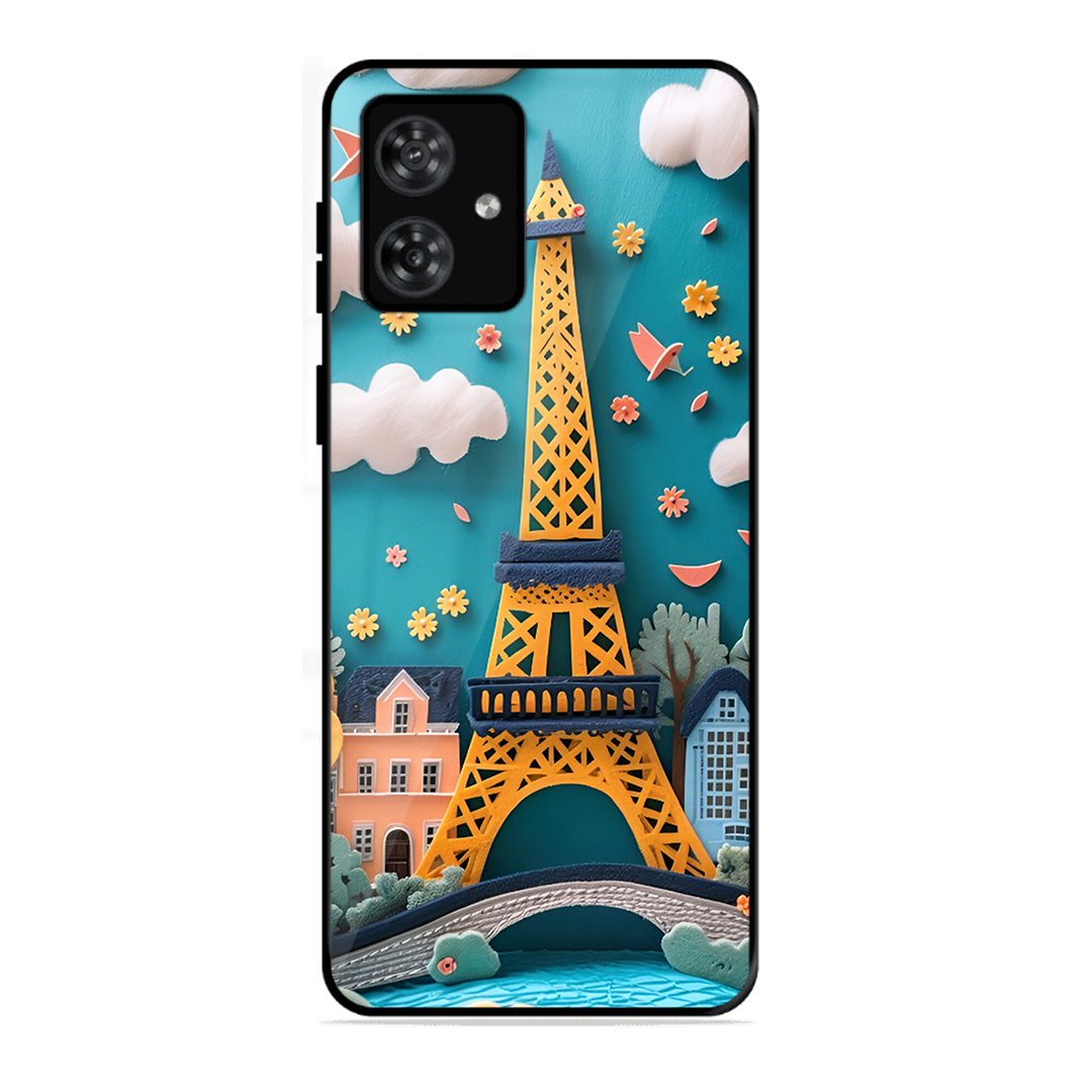 Eiffel Tower Printed Protective Phone Cover forMotorola Moto G54 5G