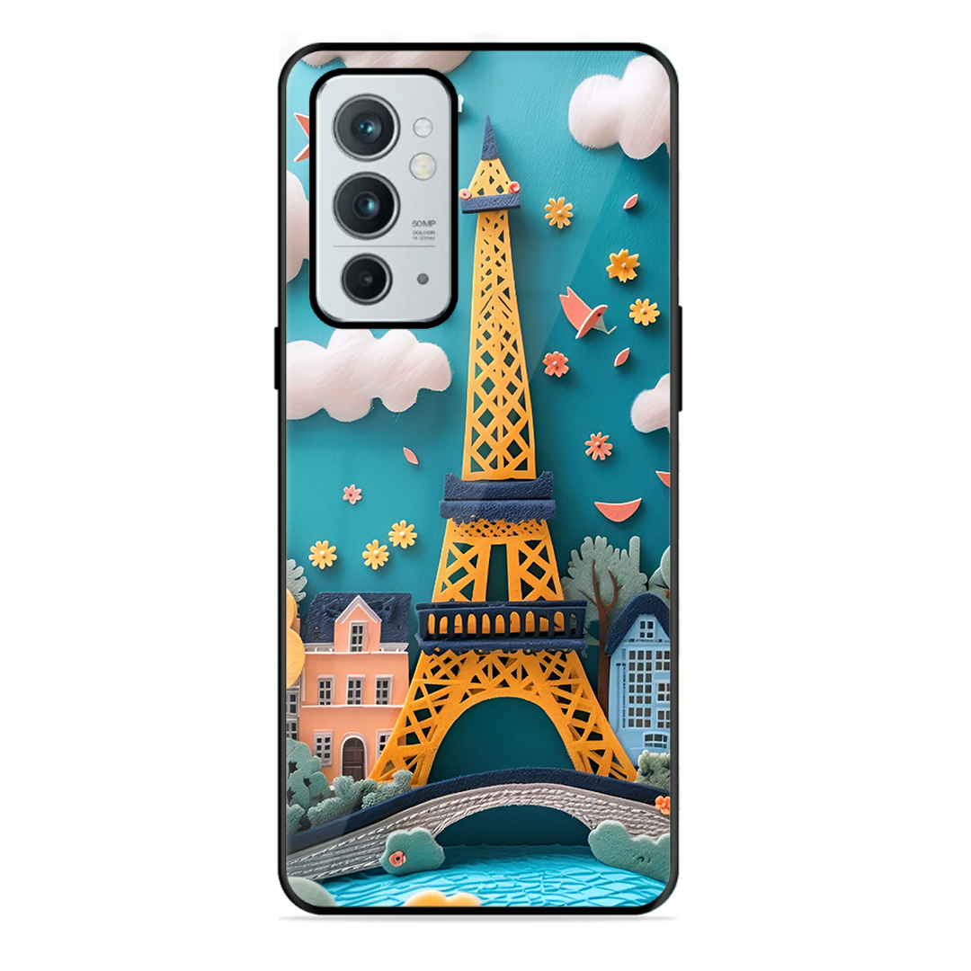 Eiffel Tower Printed Protective Phone Cover forOneplus 9RT 5G
