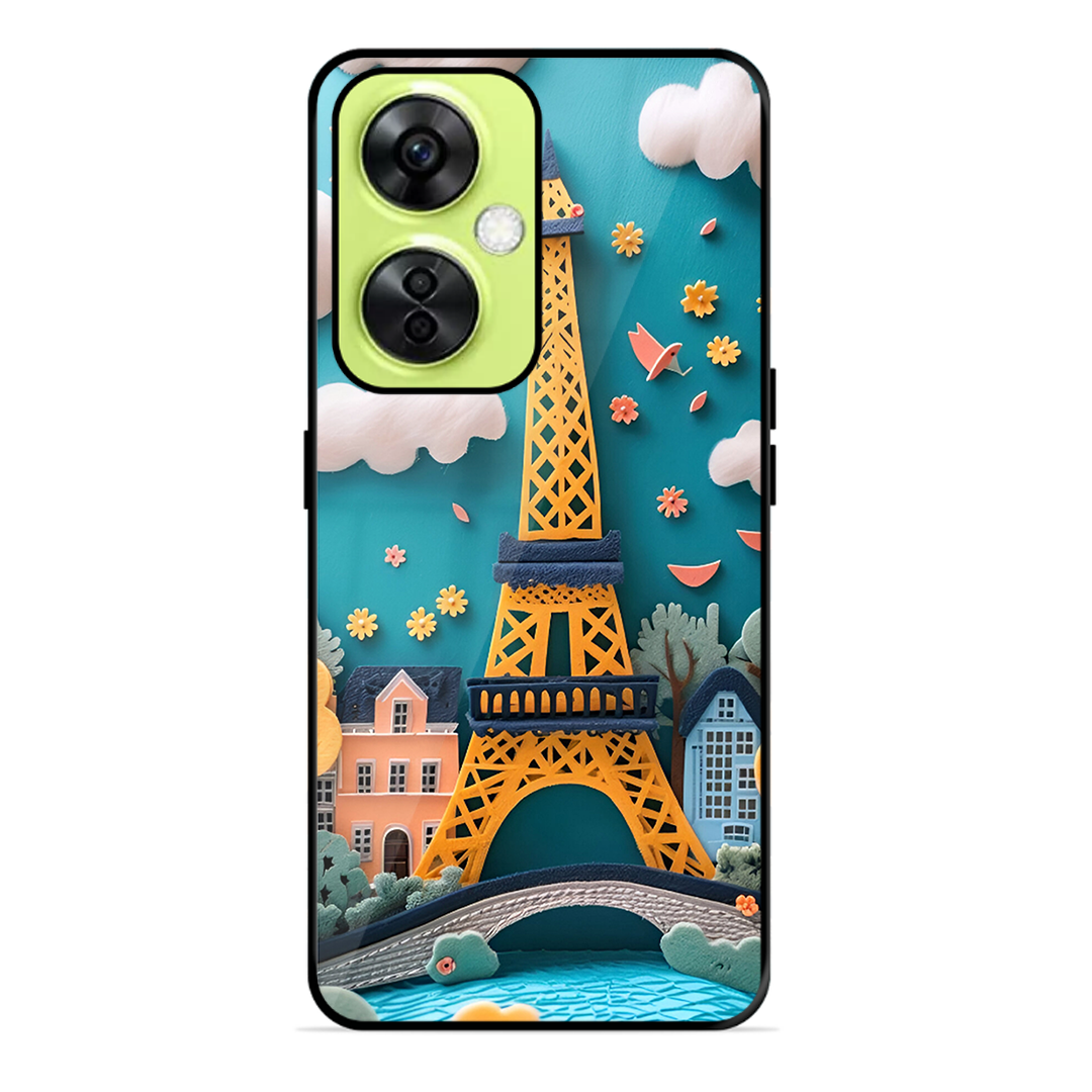 Eiffel Tower Printed Protective Phone Cover forOneplus Nord Ce 3 Lite 5G