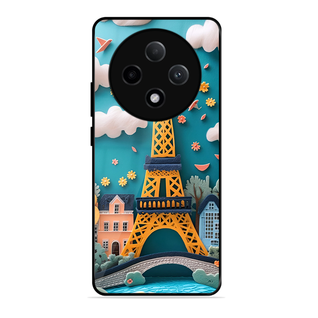 Eiffel Tower Printed Protective Phone Cover forOppo F27 Pro Plus 5G