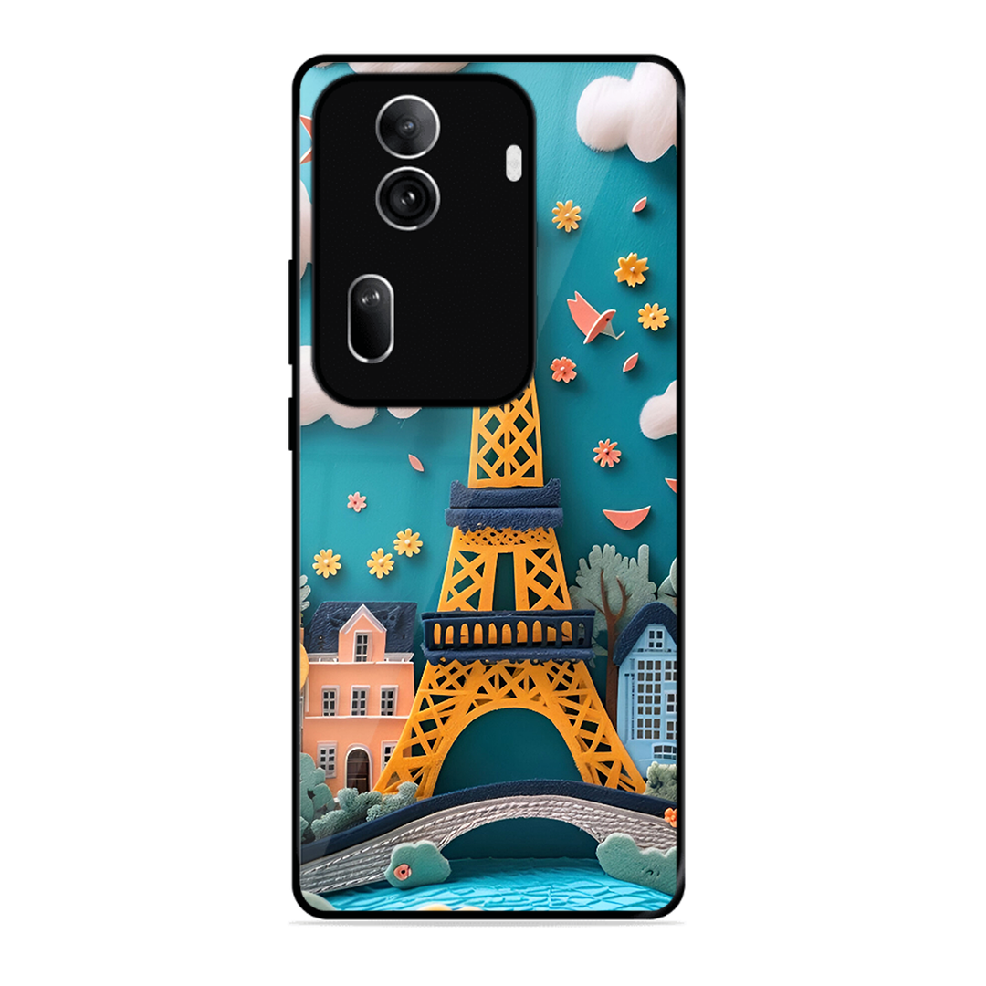 Eiffel Tower Printed Protective Phone Cover forOppo Reno 11 Pro 5G