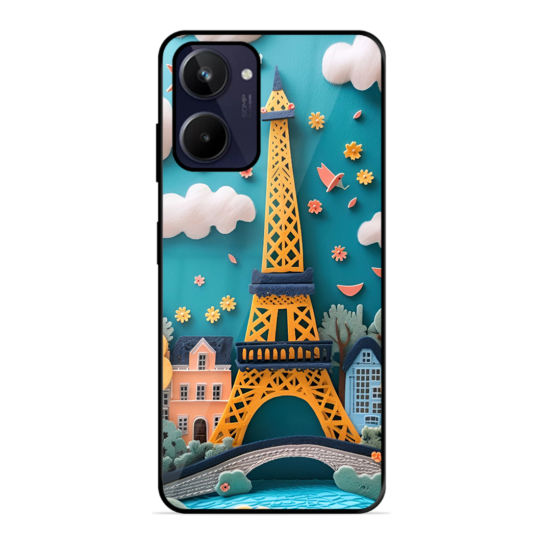 Eiffel Tower Printed Protective Phone Cover forRealme 10 4G