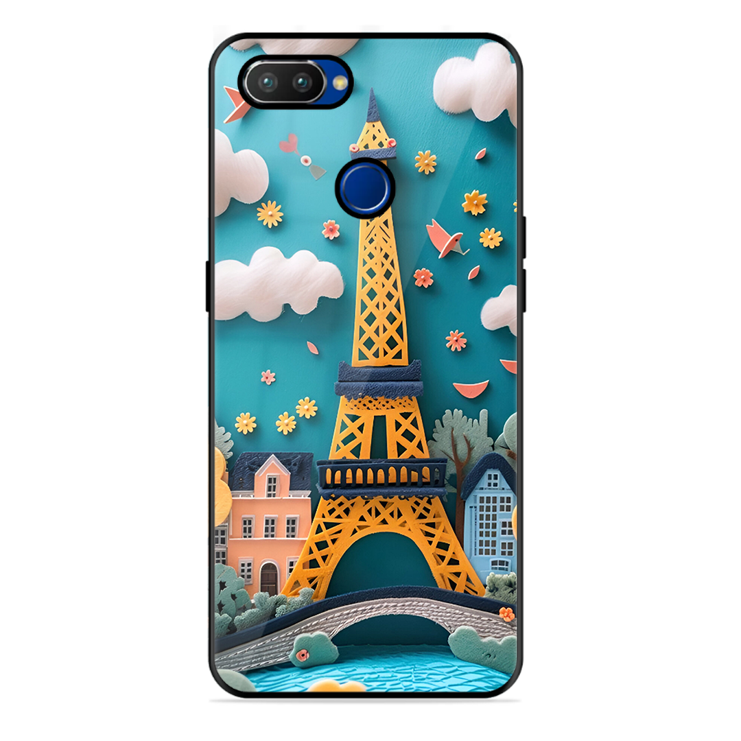 Eiffel Tower Printed Protective Phone Cover forRealme 2 Pro