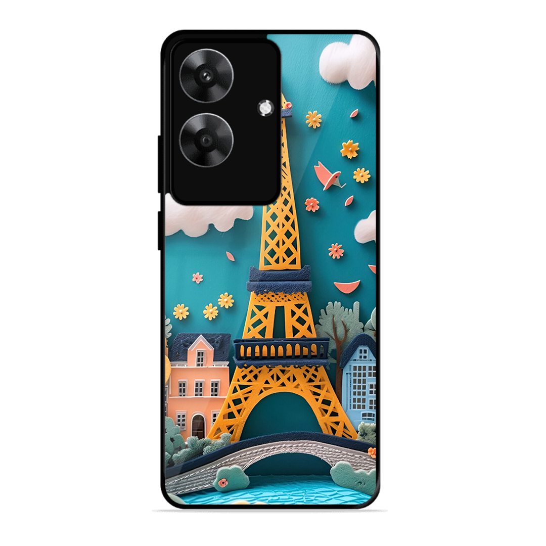 Eiffel Tower Printed Protective Phone Cover forRealme C61