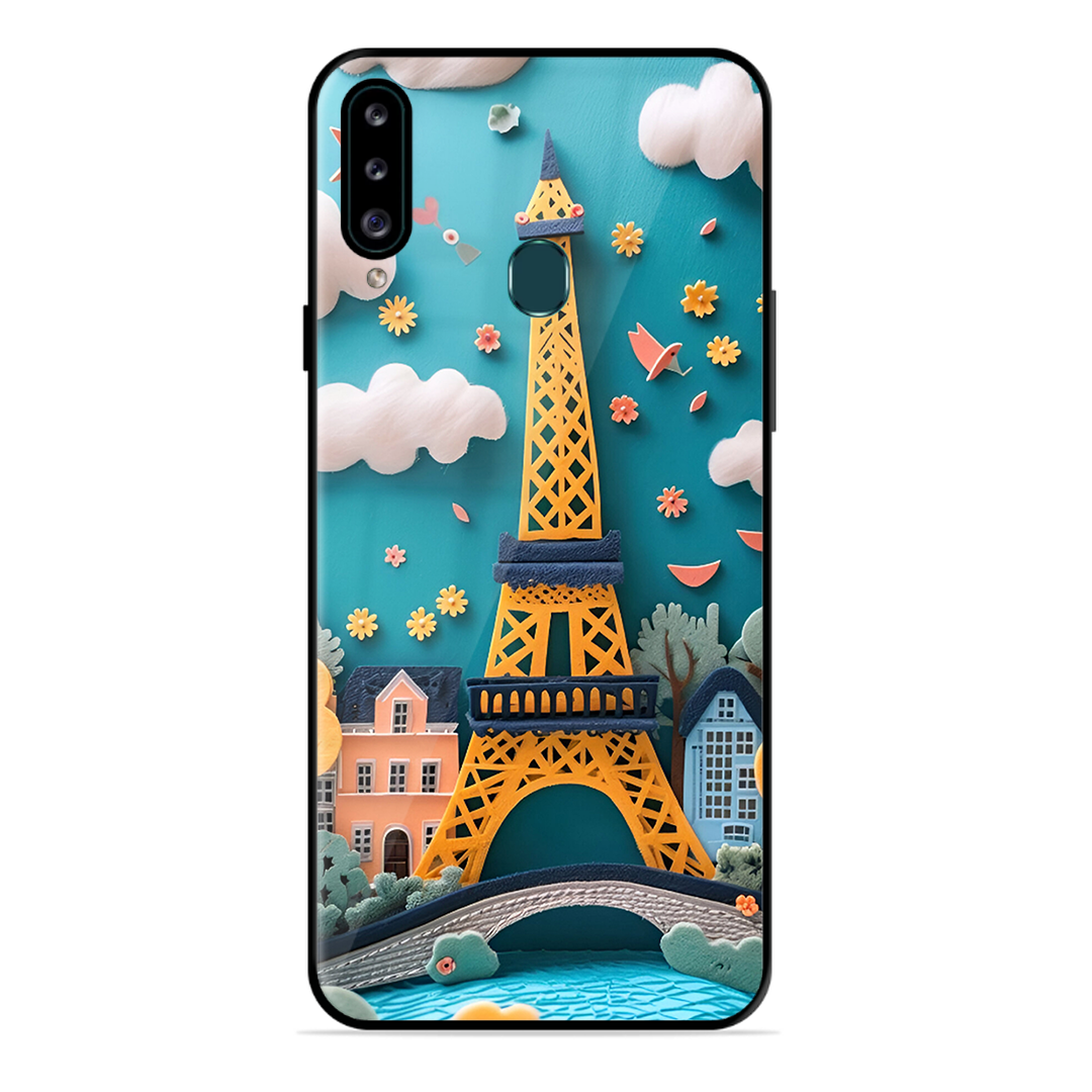 Eiffel Tower Printed Protective Phone Cover forSamsung Galaxy A20S
