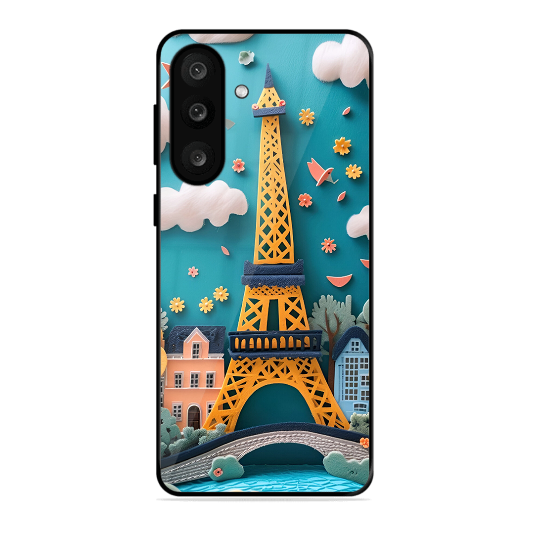 Eiffel Tower Printed Protective Phone Cover forSamsung Galaxy M56 5G