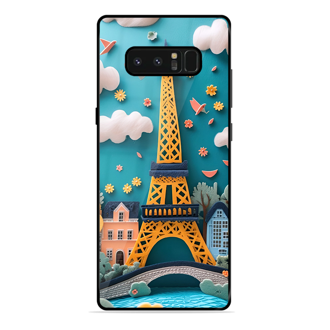 Eiffel Tower Printed Protective Phone Cover forSamsung Galaxy Note 8