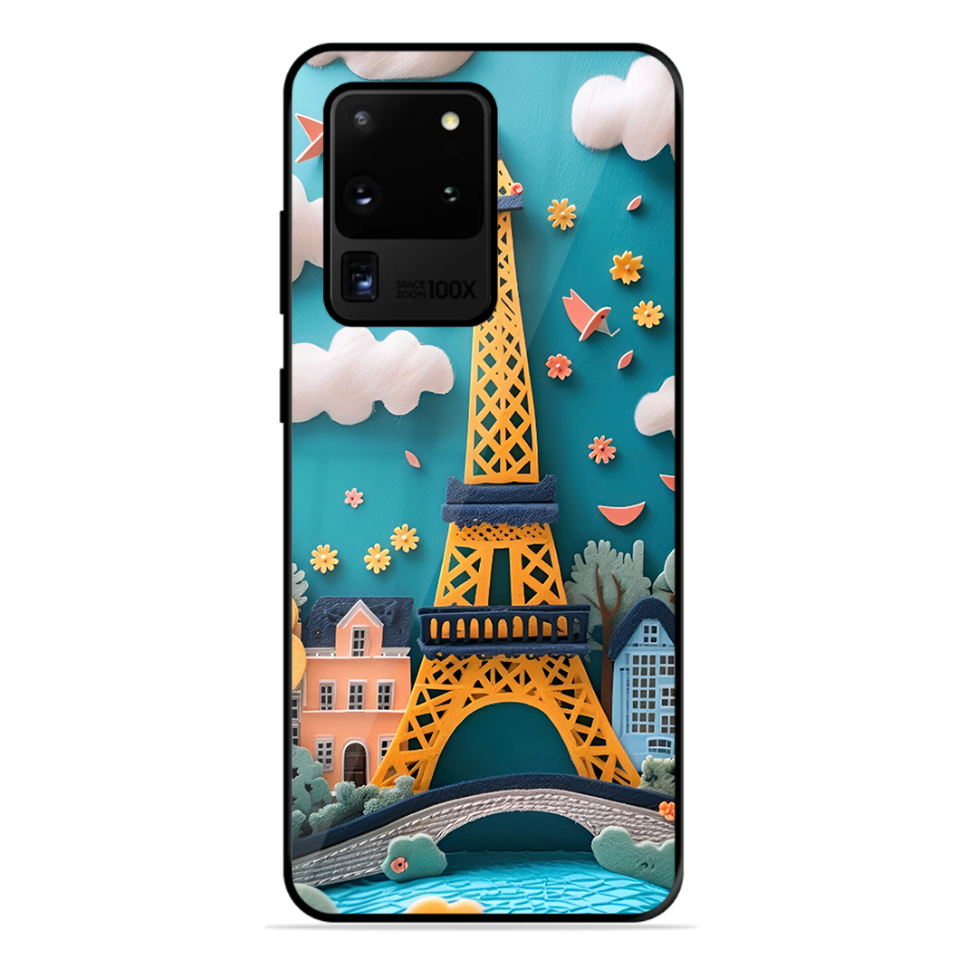 Eiffel Tower Printed Protective Phone Cover forSamsung Galaxy S20 Ultra