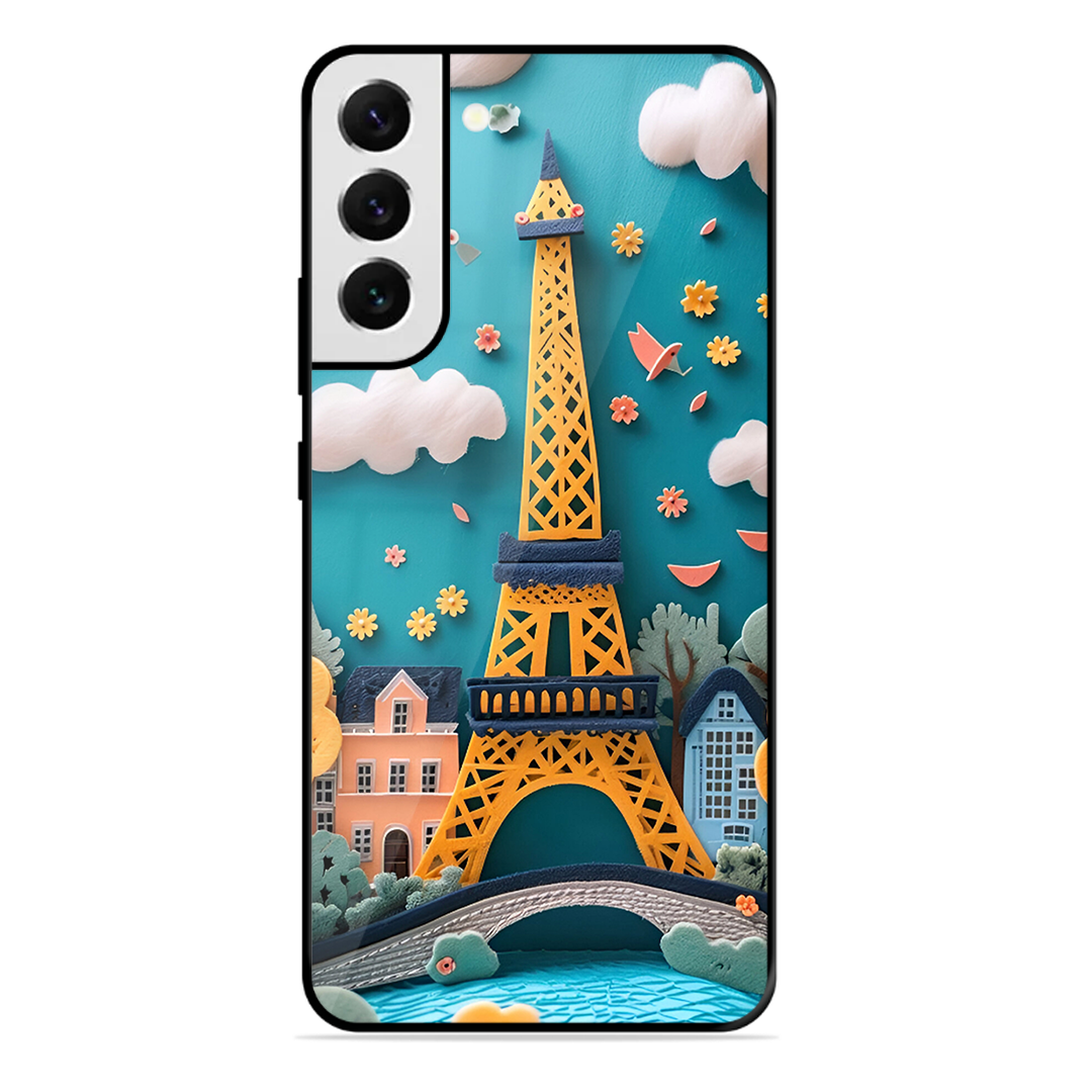 Eiffel Tower Printed Protective Phone Cover forSamsung Galaxy S22 Plus