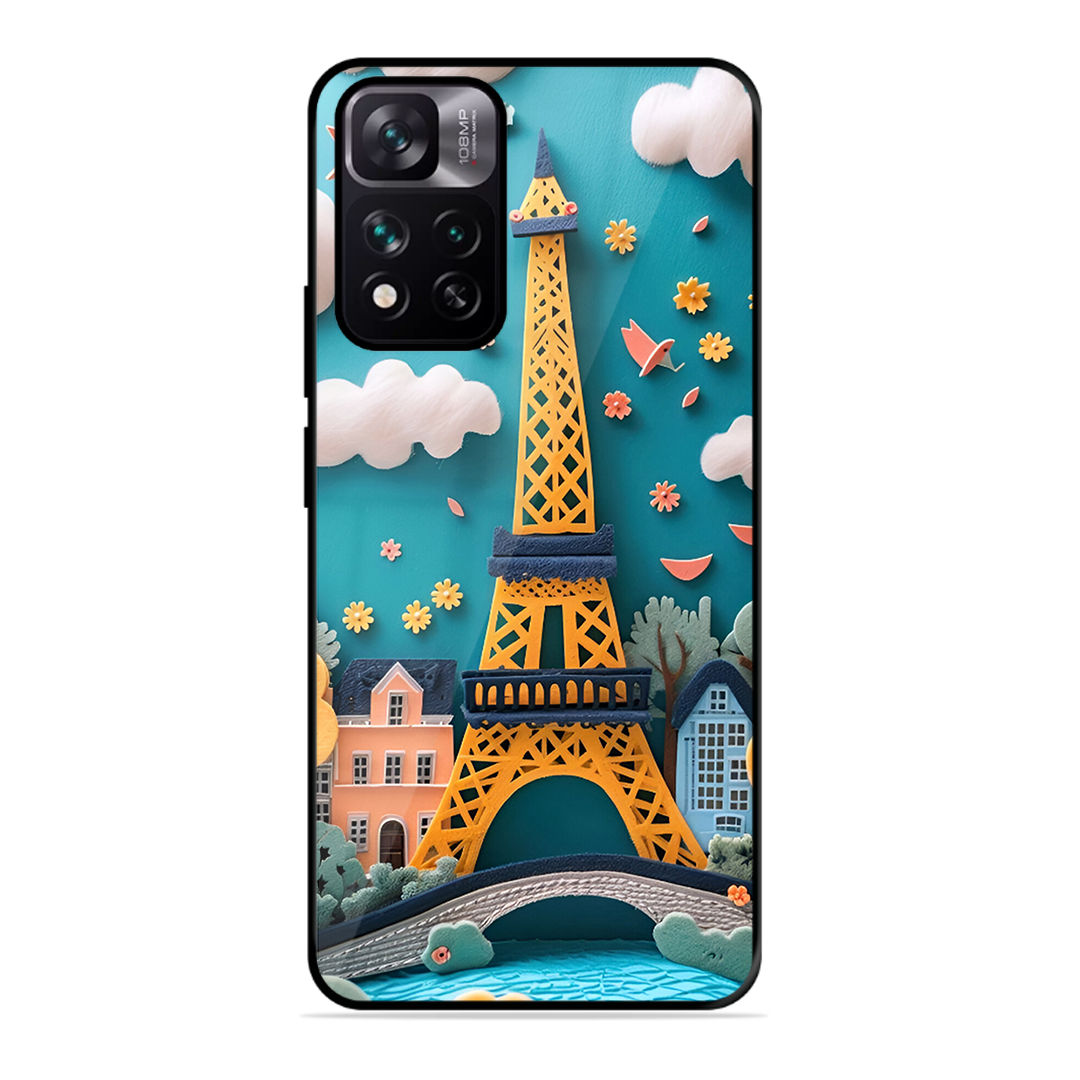 Eiffel Tower Printed Protective Phone Cover forXiaomi Mi 11I Hypercharge 5G
