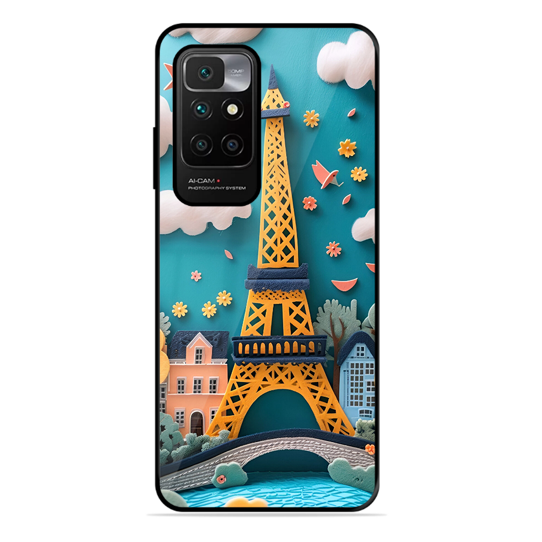 Eiffel Tower Printed Protective Phone Cover forXiaomi Redmi 10 Prime 2022