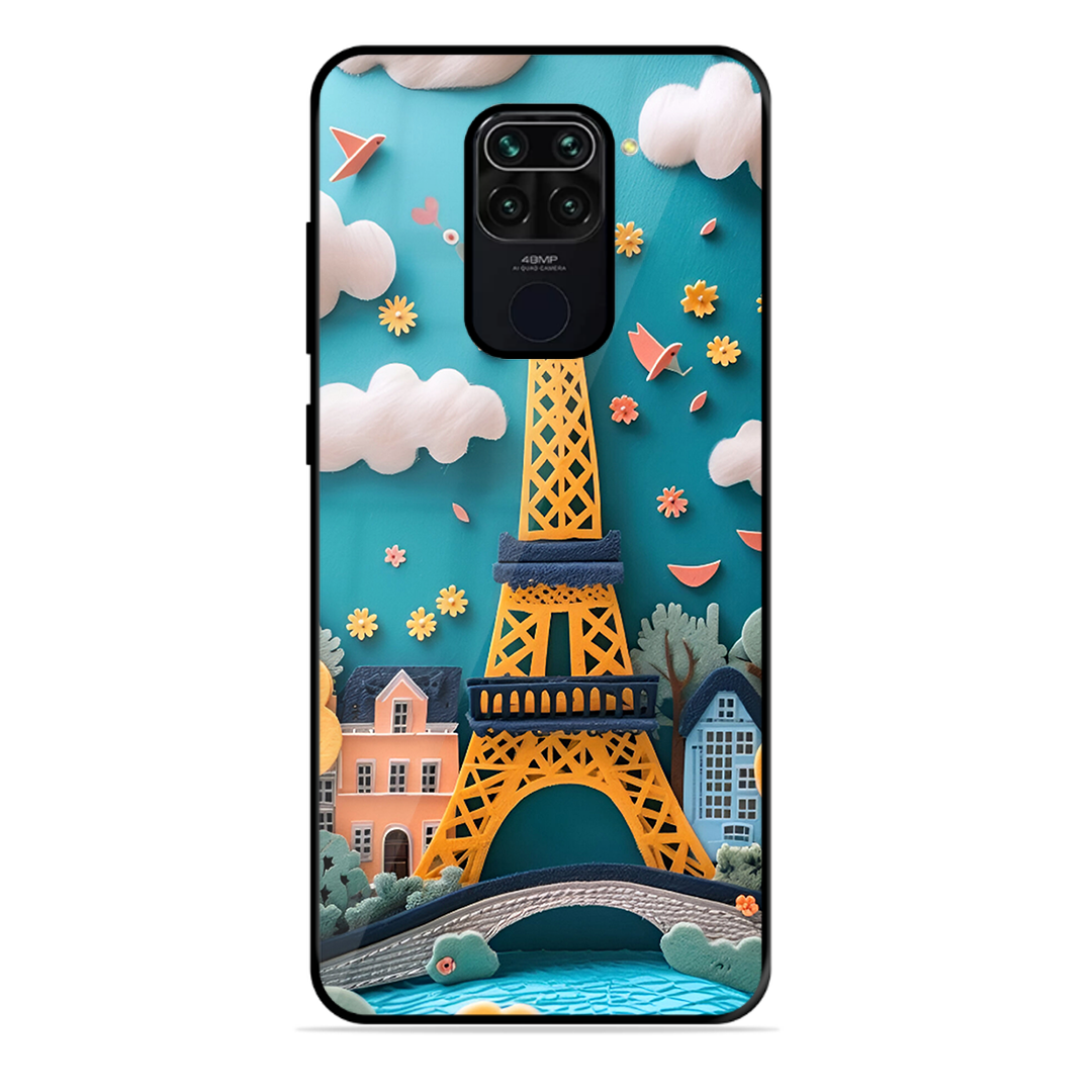 Eiffel Tower Printed Protective Phone Cover forXiaomi Redmi Note 9