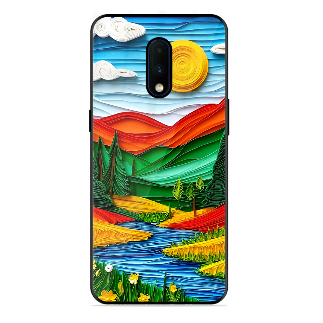 Lake Beauty Printed Protective Phone Cover for Oneplus 7