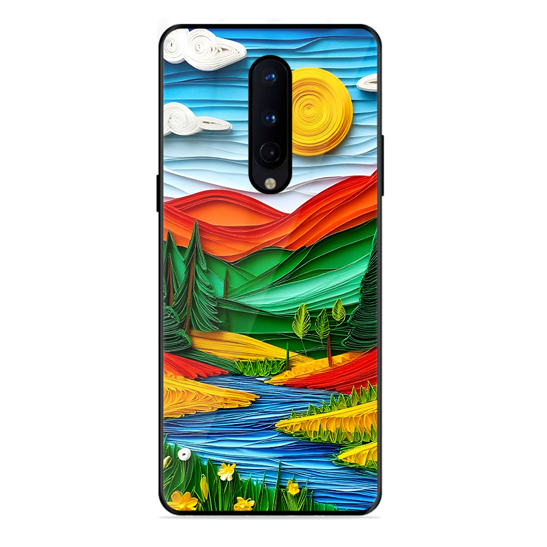 Lake Beauty Printed Protective Phone Cover for Oneplus 8