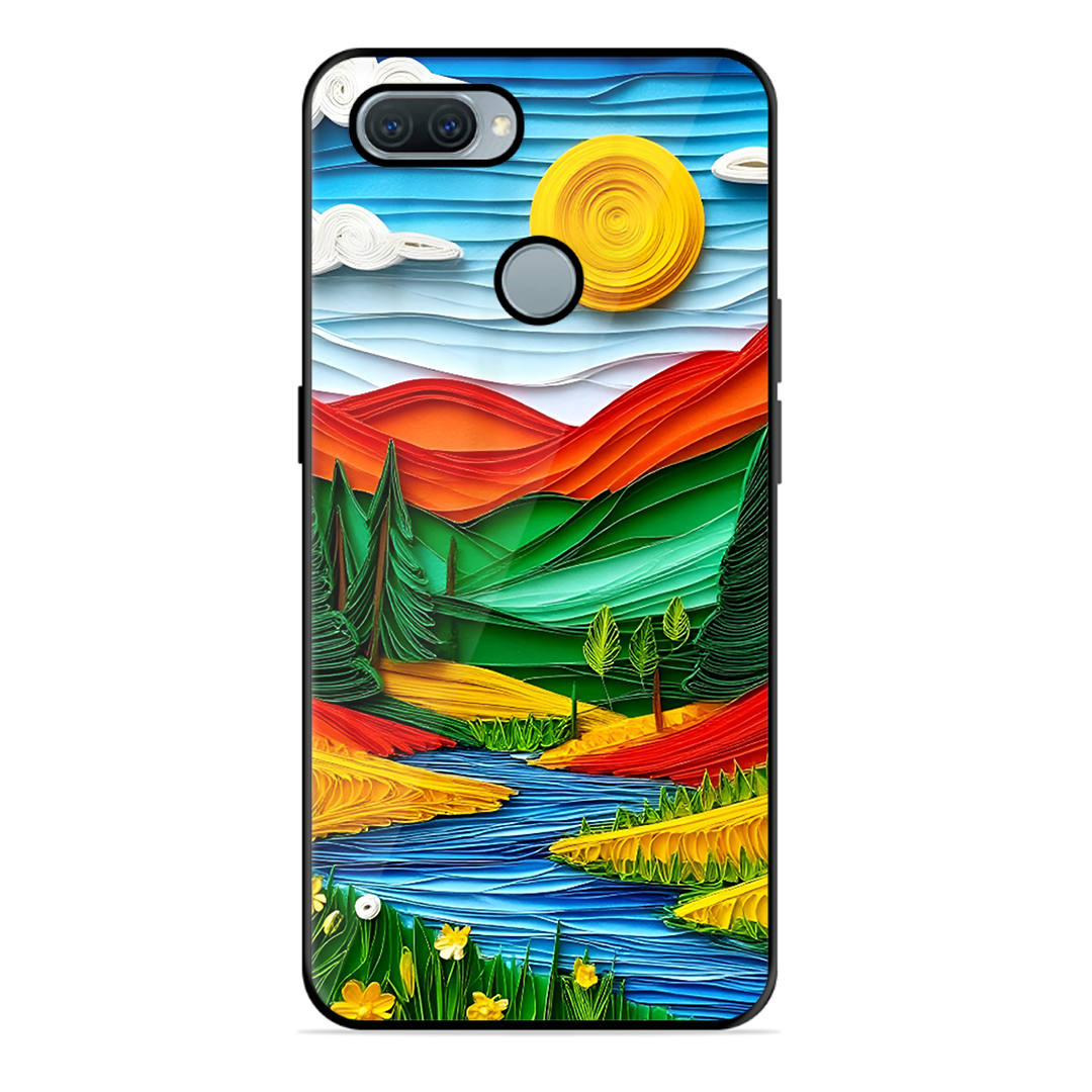 Lake Beauty Printed Protective Phone Cover for Oppo A12