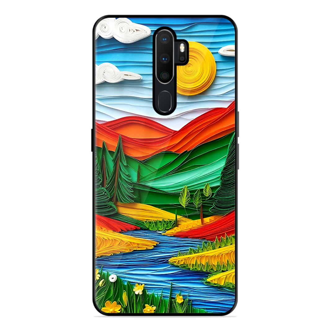 Lake Beauty Printed Protective Phone Cover for Oppo A9 2020