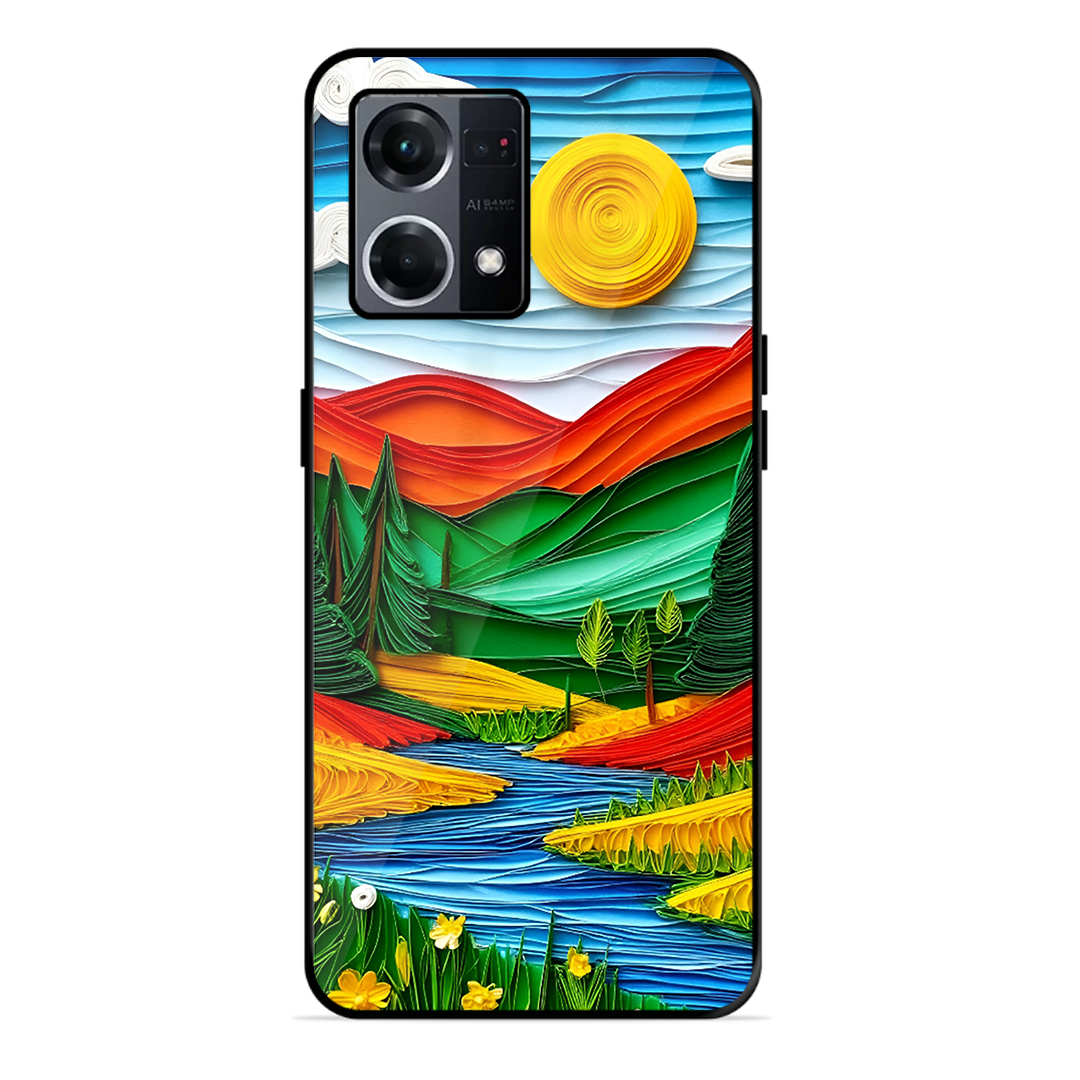 Lake Beauty Printed Protective Phone Cover for Oppo F21S Pro 4G