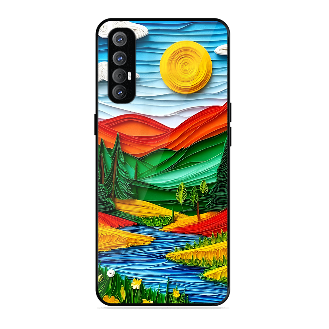 Lake Beauty Printed Protective Phone Cover for Oppo Reno 3 Pro