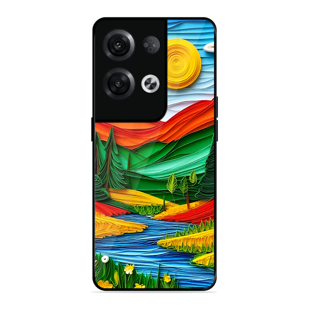 Lake Beauty Printed Protective Phone Cover for Oppo Reno 8 Pro 5G