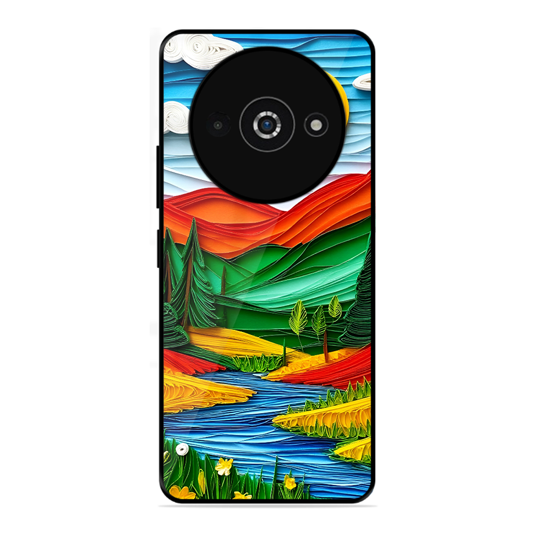 Lake Beauty Printed Protective Phone Cover for Poco C61