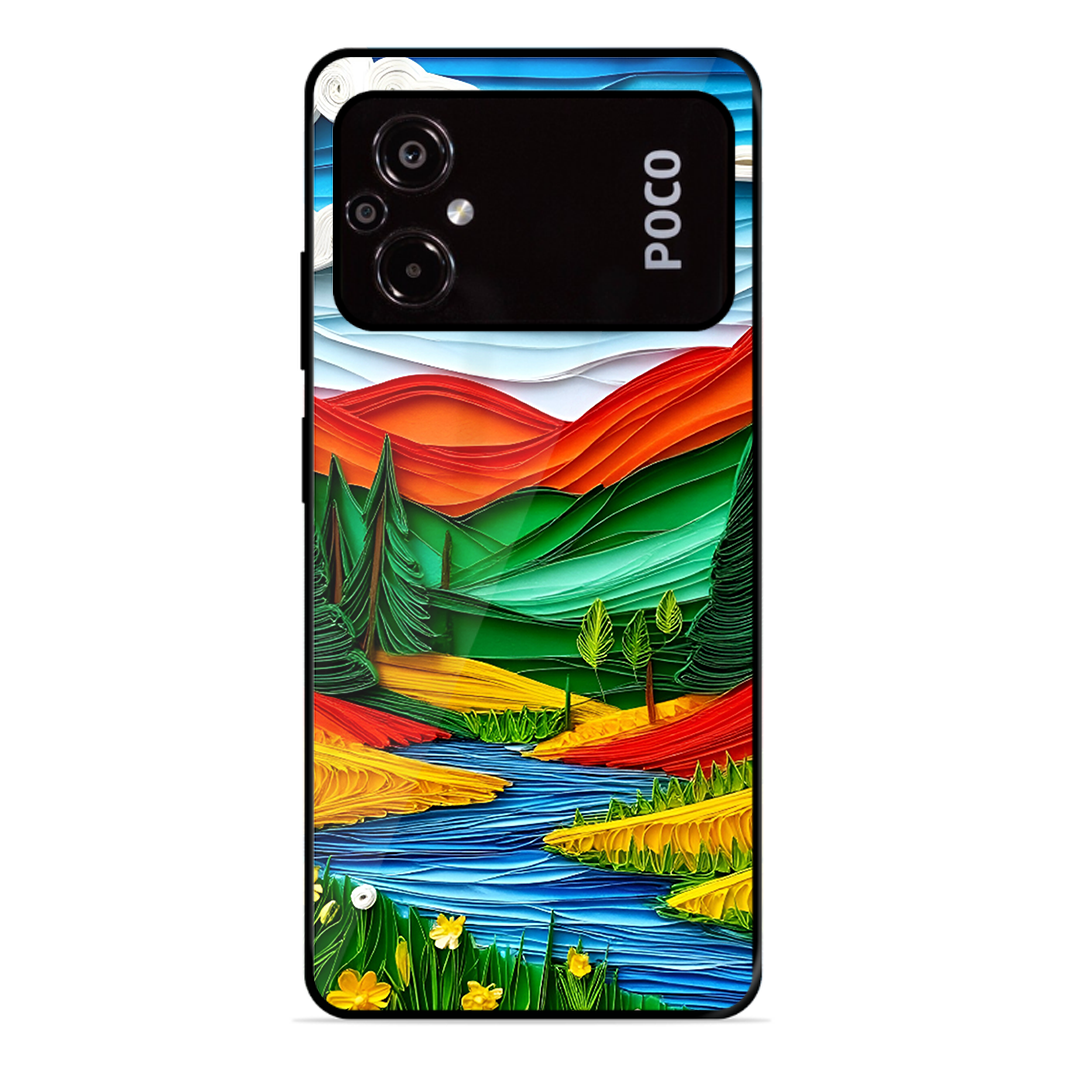 Lake Beauty Printed Protective Phone Cover for Poco M5