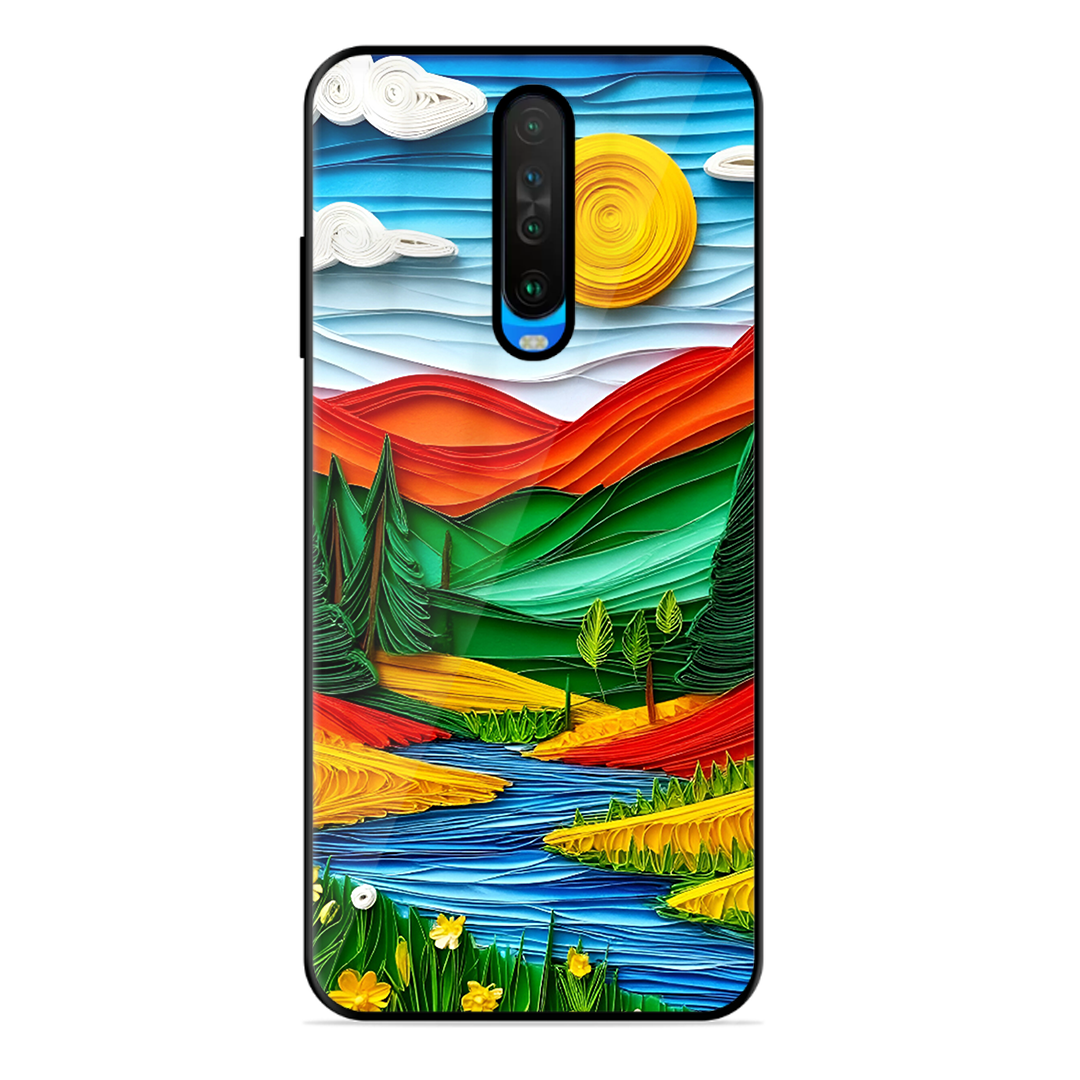 Lake Beauty Printed Protective Phone Cover for Poco X2
