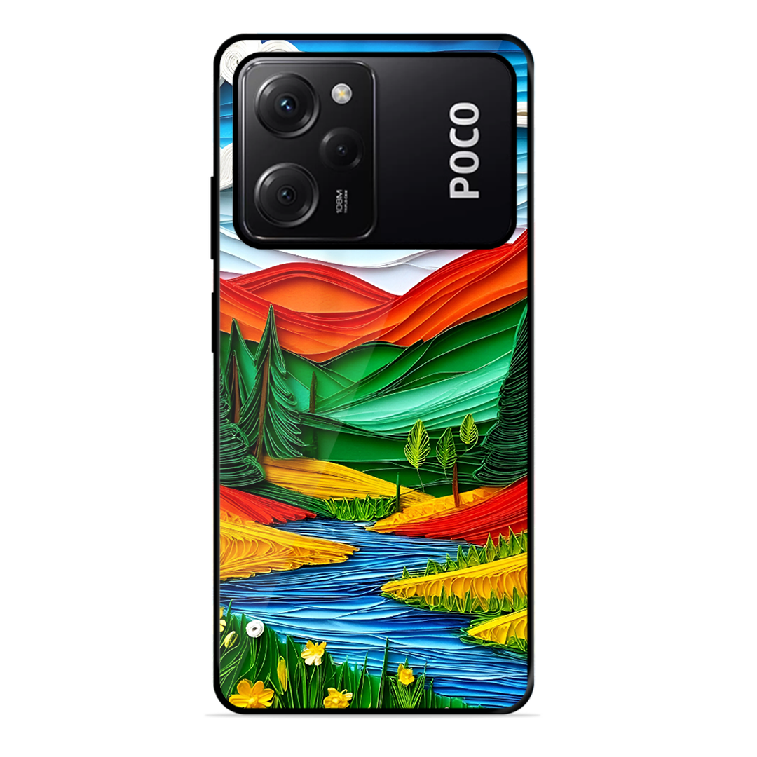 Lake Beauty Printed Protective Phone Cover for Poco X5 Pro 5G