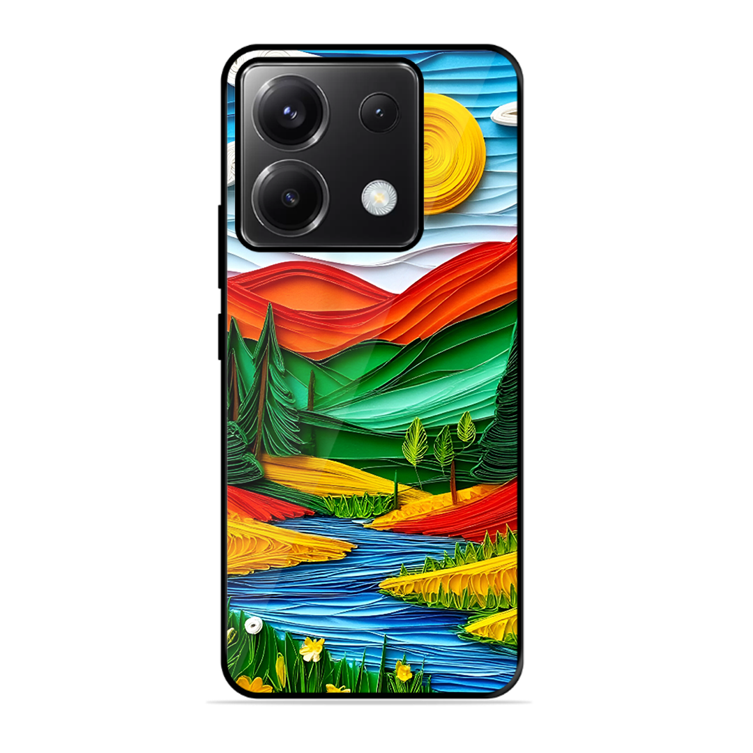 Lake Beauty Printed Protective Phone Cover for Poco X6 5G