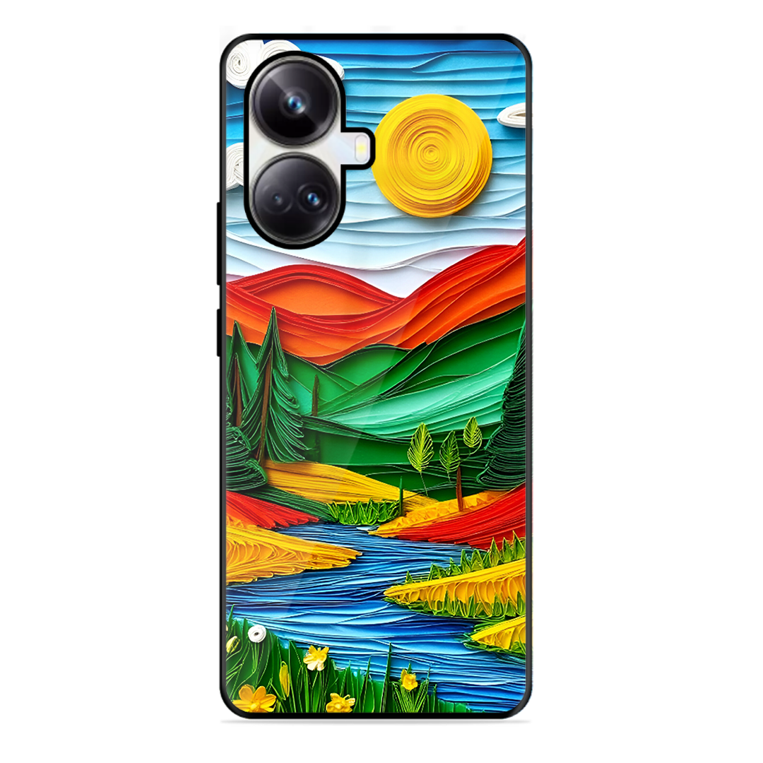 Lake Beauty Printed Protective Phone Cover for Realme 10 Pro Plus 5G