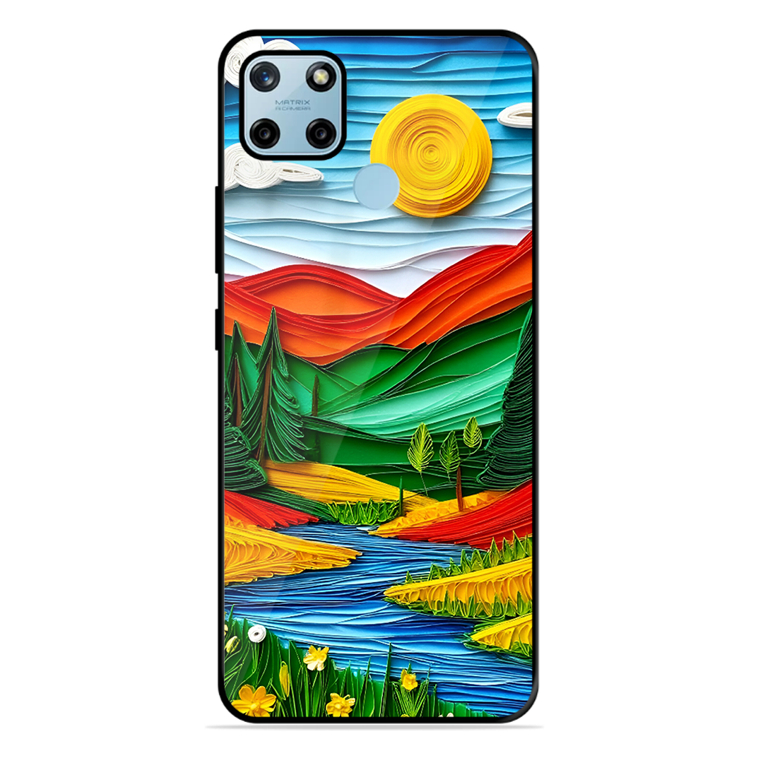 Lake Beauty Printed Protective Phone Cover for Realme C25Y