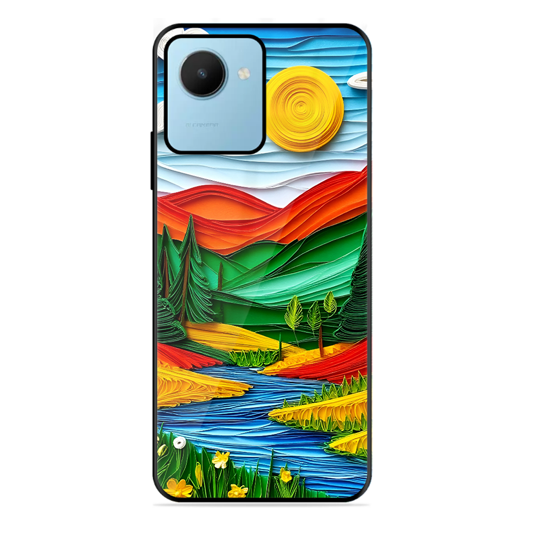 Lake Beauty Printed Protective Phone Cover for Realme C30S