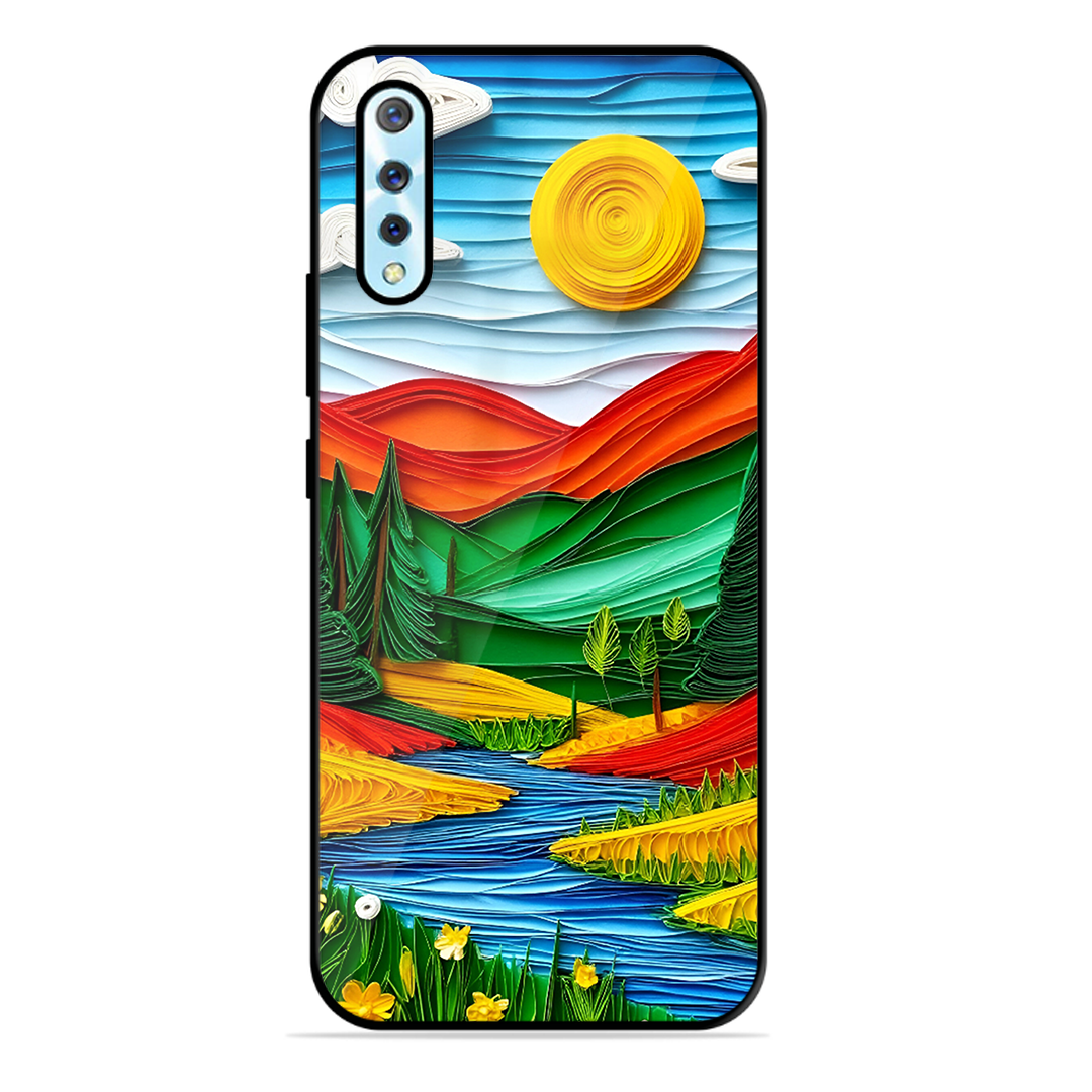 Lake Beauty Printed Protective Phone Cover for Vivo S1