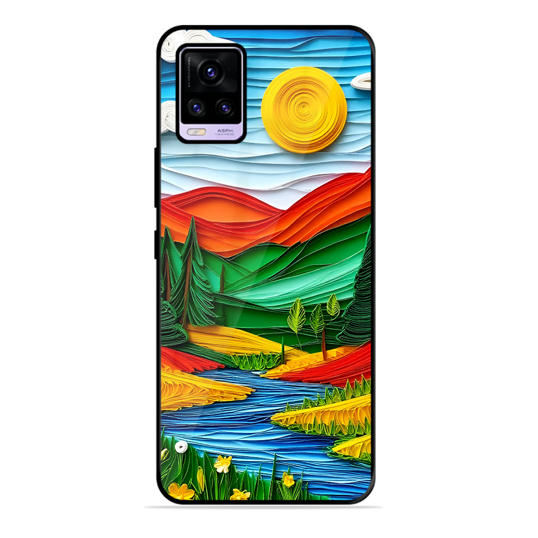 Lake Beauty Printed Protective Phone Cover for Vivo V20 Pro